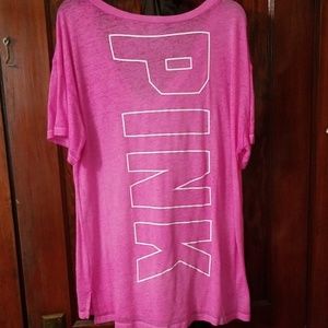 VS Pink sheer T